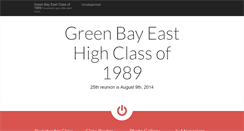 Desktop Screenshot of greenbayeastclassof1989.com