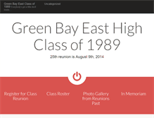 Tablet Screenshot of greenbayeastclassof1989.com